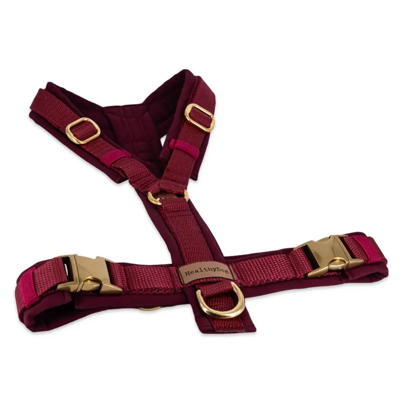 HealthyDog Y-Hundegeschirr "bordeaux"