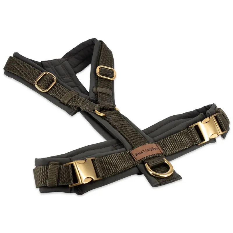 HealthyDog Y-Hundegeschirr "oliv"