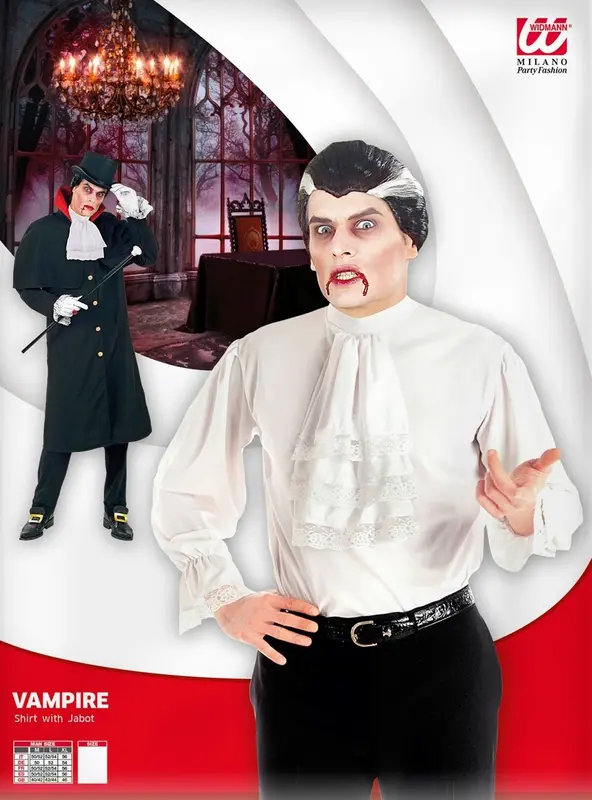 Hemd weiss Rüschen
