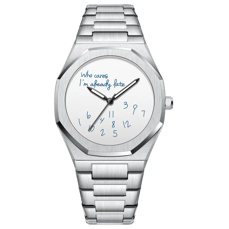 Herren-Armbanduhr Edelstahl
