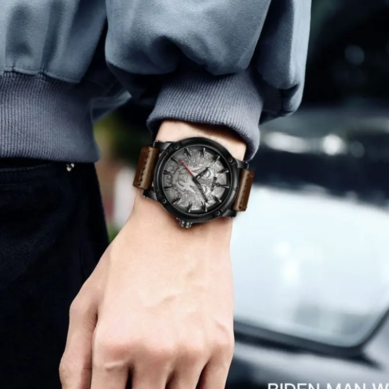 Herren-Armbanduhr einfarbig