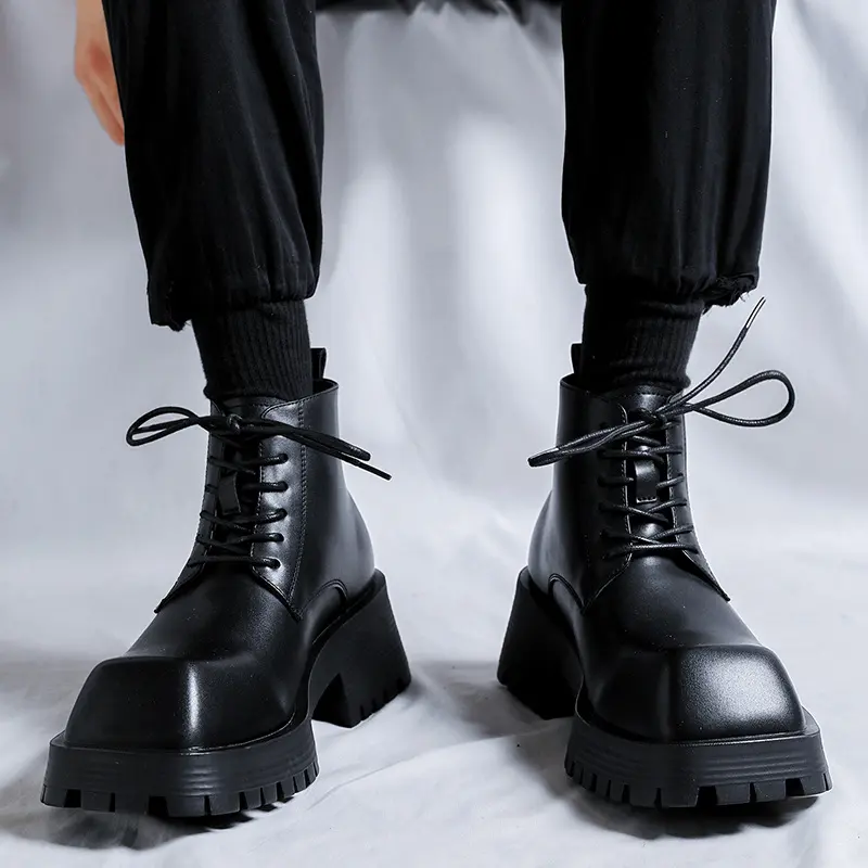 Herren Derby-Schuhe mit dicker Sohle