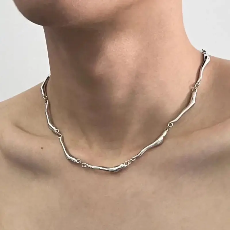 Herren-Halskette Edelstahl · Minimalistisch & Hypoallergen