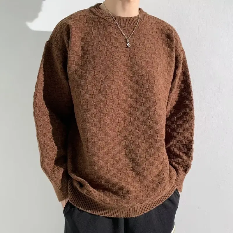 Herren-Jacquardpullover Herbst/Sommer Trendig locker