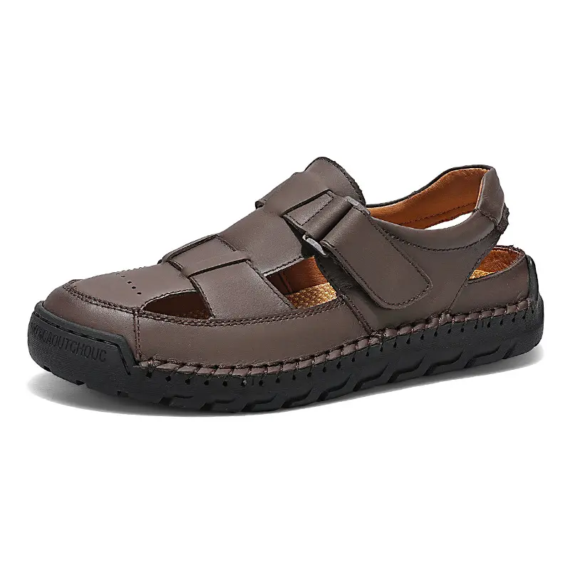Herren Leder-Sandalen «Adriano» · Vollnarbenleder