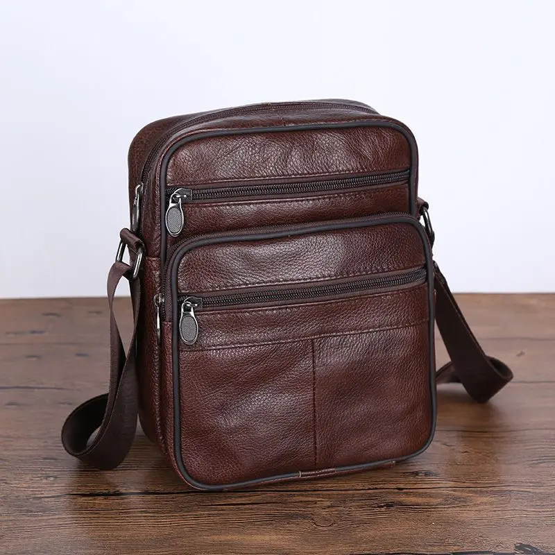 Herren Leder Schultertasche Casual & Stilvoll
