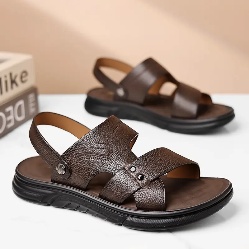 Herren Leder-Strandschuhe atmungsaktiv