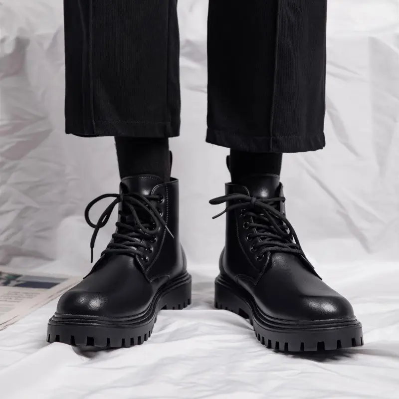 Herren-Lederstiefel, britischer Stil