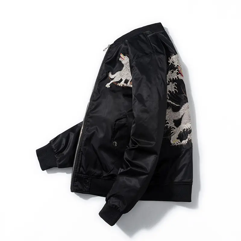 Herren Loose-Fit Bestickte Jacke