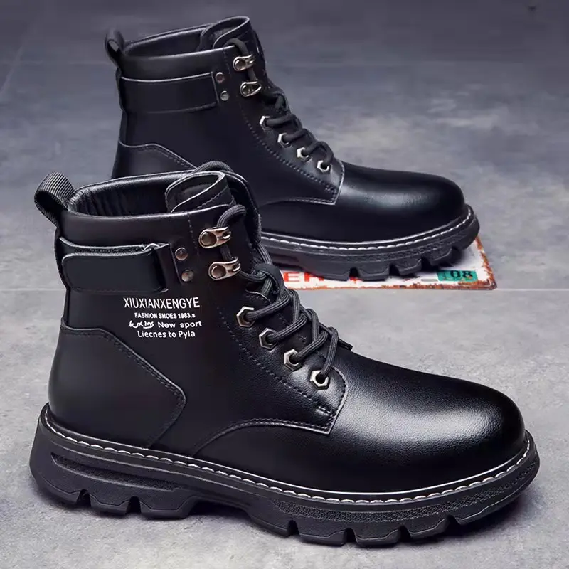Herren Mid-High Top Korean Style Boots