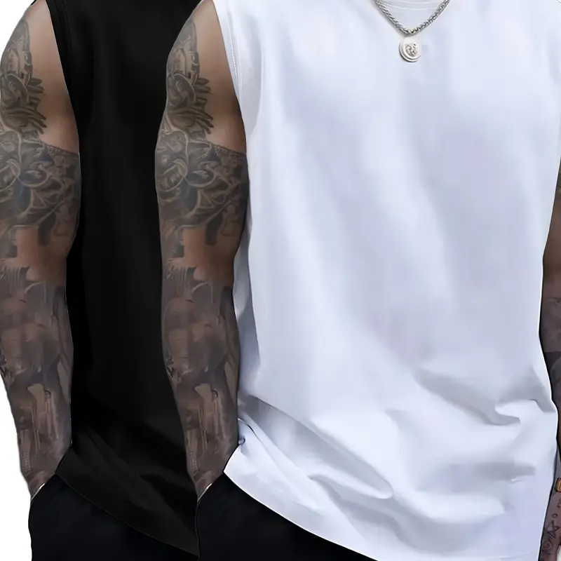Herren Retro Tanktop Set – 2 Stück