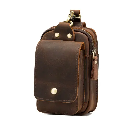Herren Sling-Tasche «Ranger» · Crazy-Horse-Echtleder