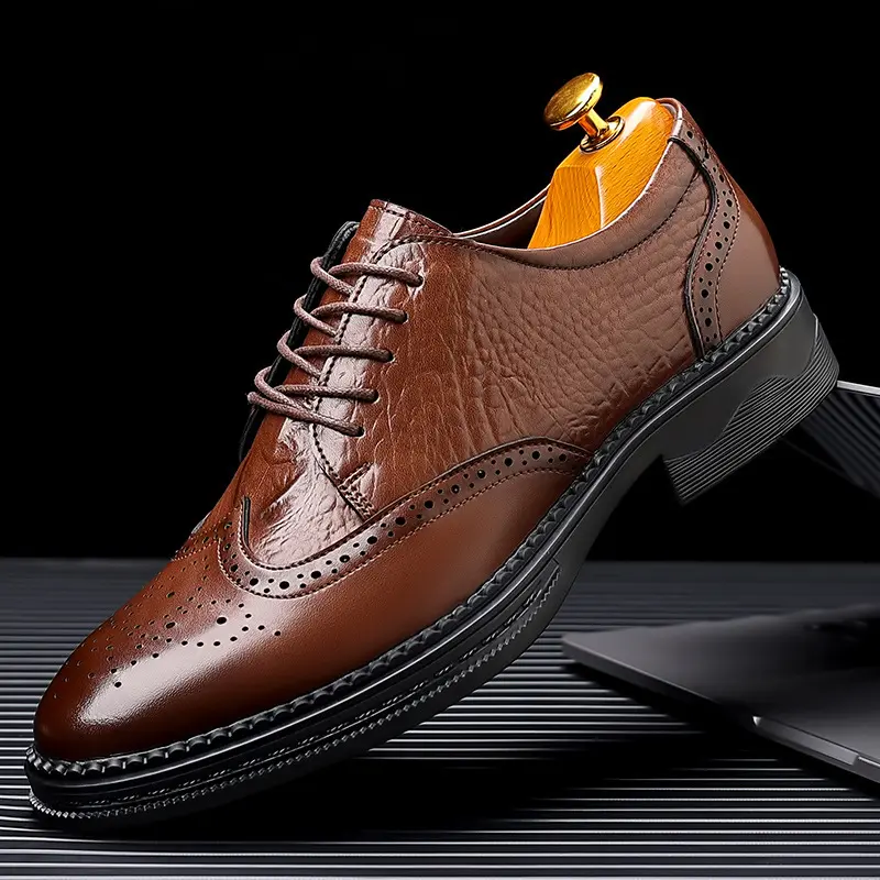 Herren Slip-on Leder Business-Schuh