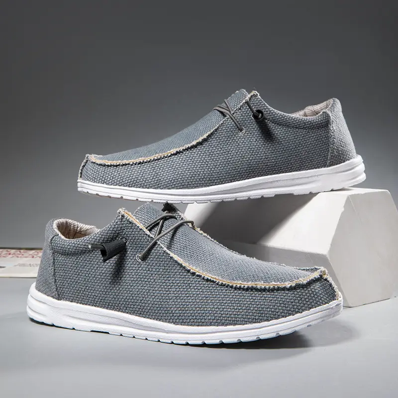 Herren-Slip-on «Sail» · Canvas, leichte Sohle
