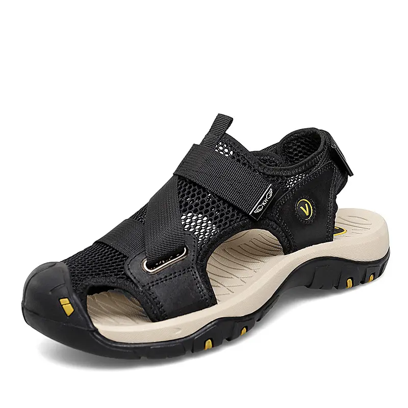 Herren Slip-on Sandalen mit Klettverschluss