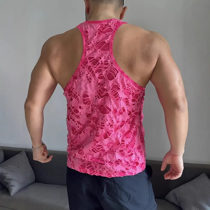 Herren Sport Tanktop mit Ripped-Effekt