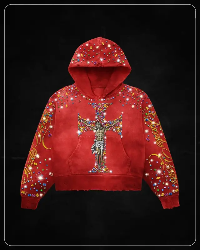 Herren Sweatshirt mit Kapuze und Print