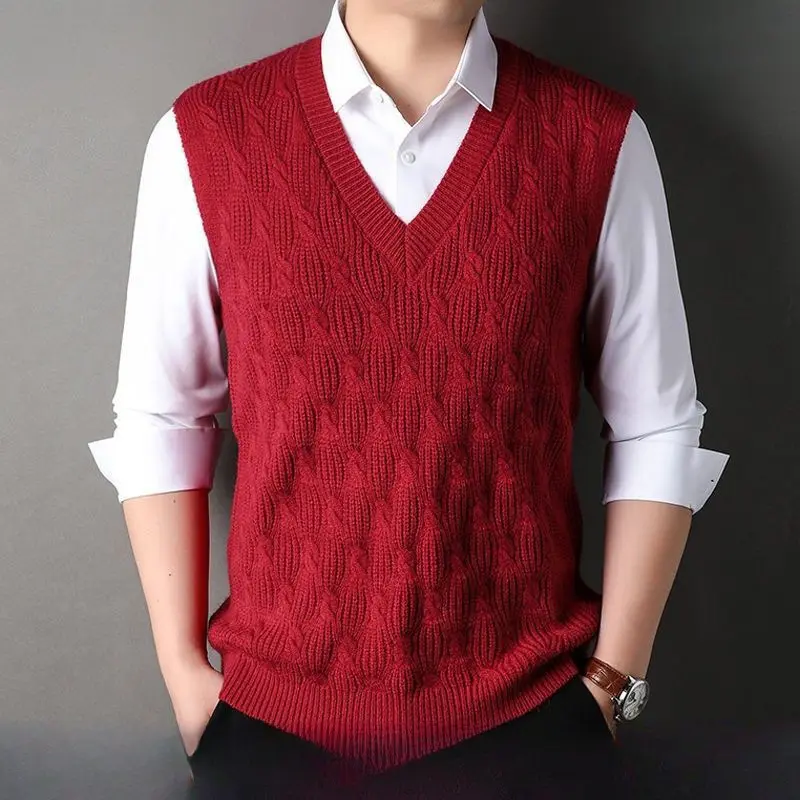 Herren-Weste, gestrickt, sleeveless
