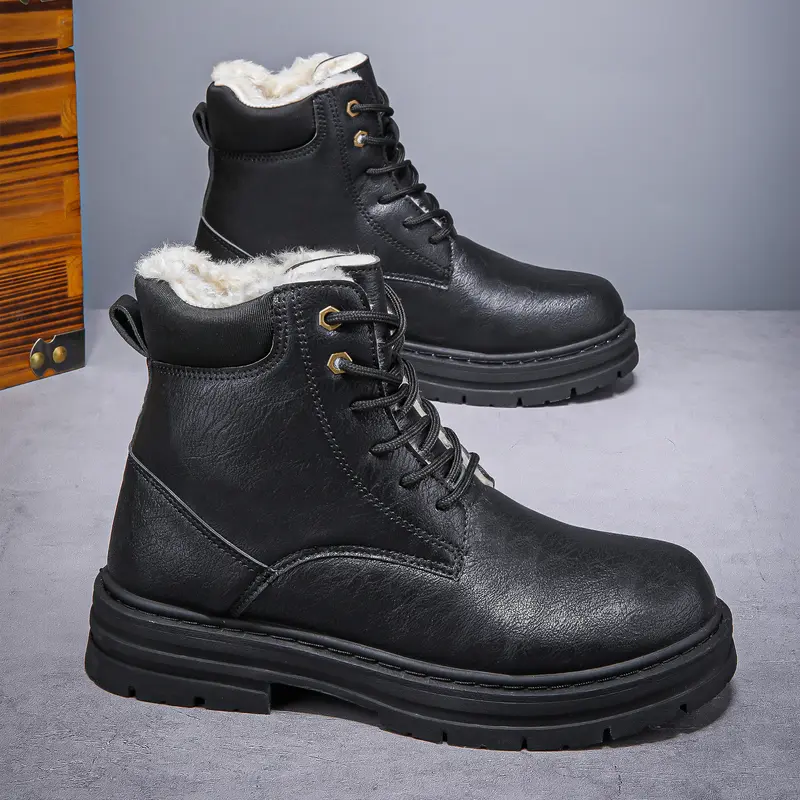 Herren Winter Western Boots mit dicker Sohle