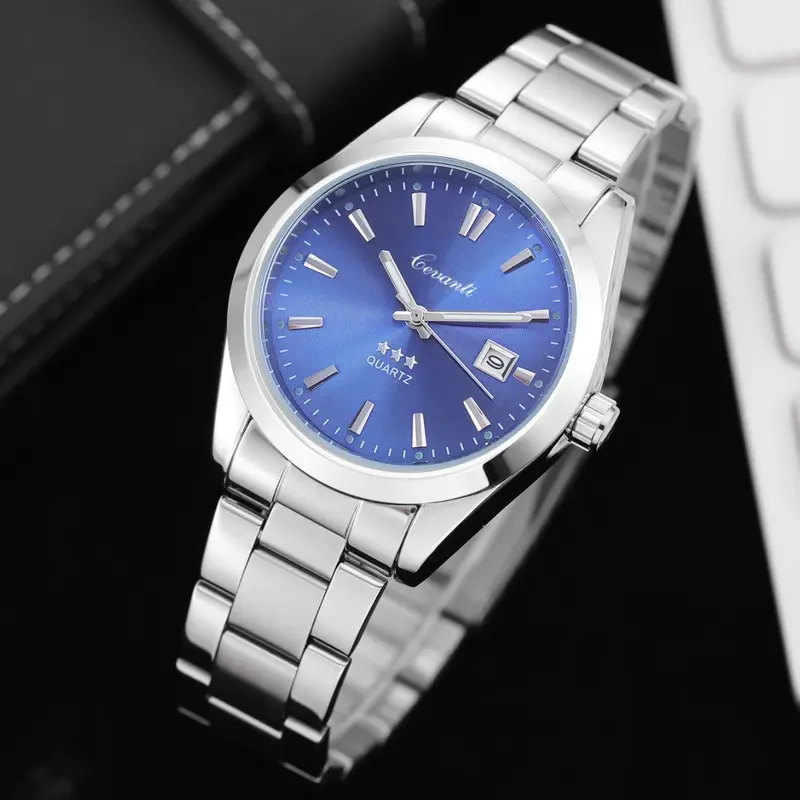 Herrenuhr mit Stahlband
