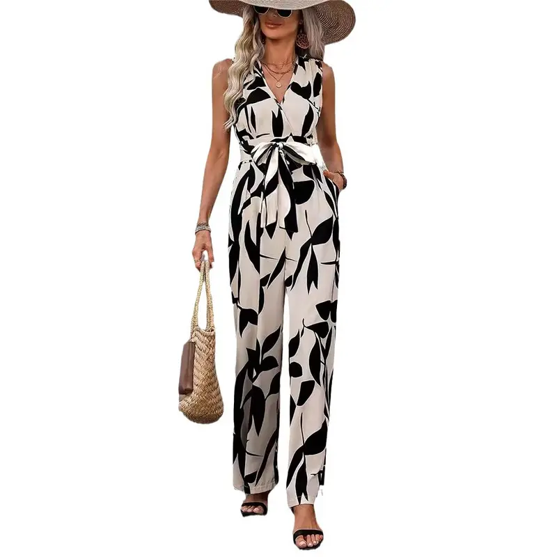 Hochgeschnittenes Jumpsuit mit Schnürung