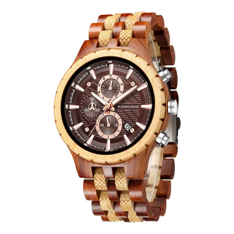 Holz-Armbanduhr für Herren