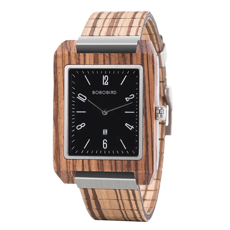 Holz-Armbanduhr minimalistisch