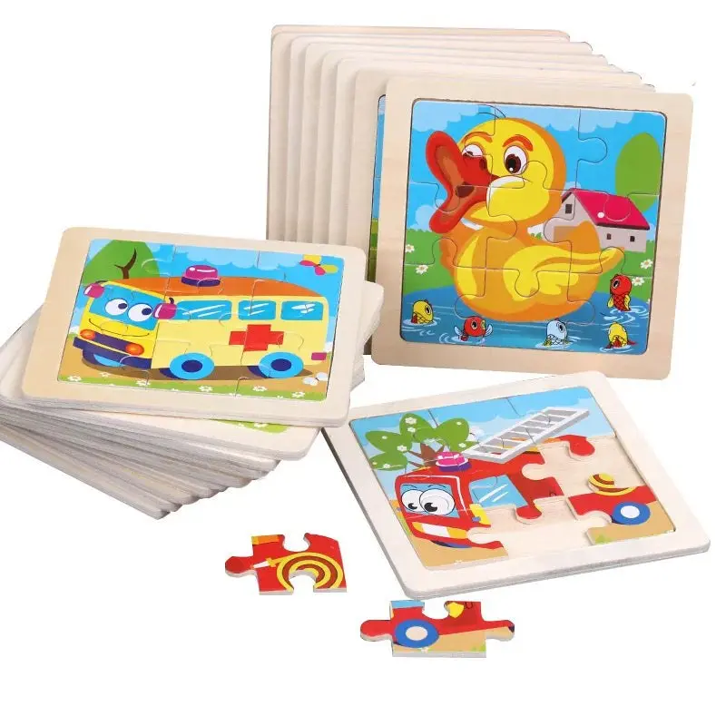 Holz-Puzzle-Set Motorik-Spielzeug