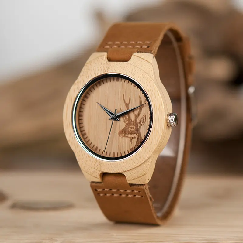 Holzarmbanduhr Bamboo Casual & Stilvoll
