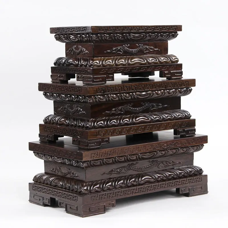 Holzfiguren Lotus Buddha