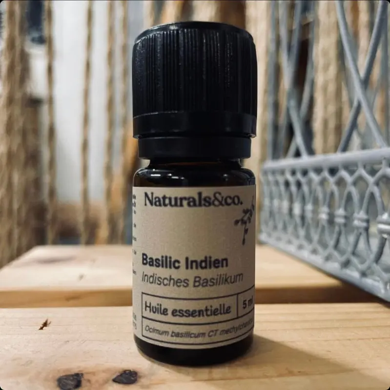 Huile essentielle Basilic indien par Naturals&co