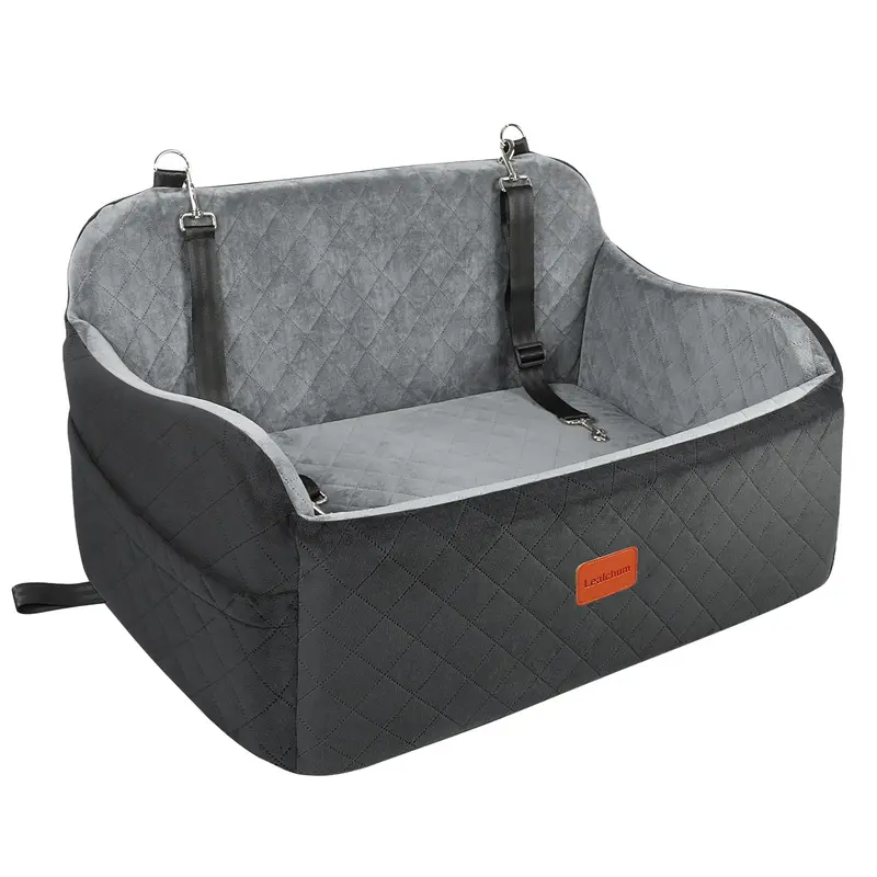 Hundeautositz für 2 Hunde, Black/Grey Large