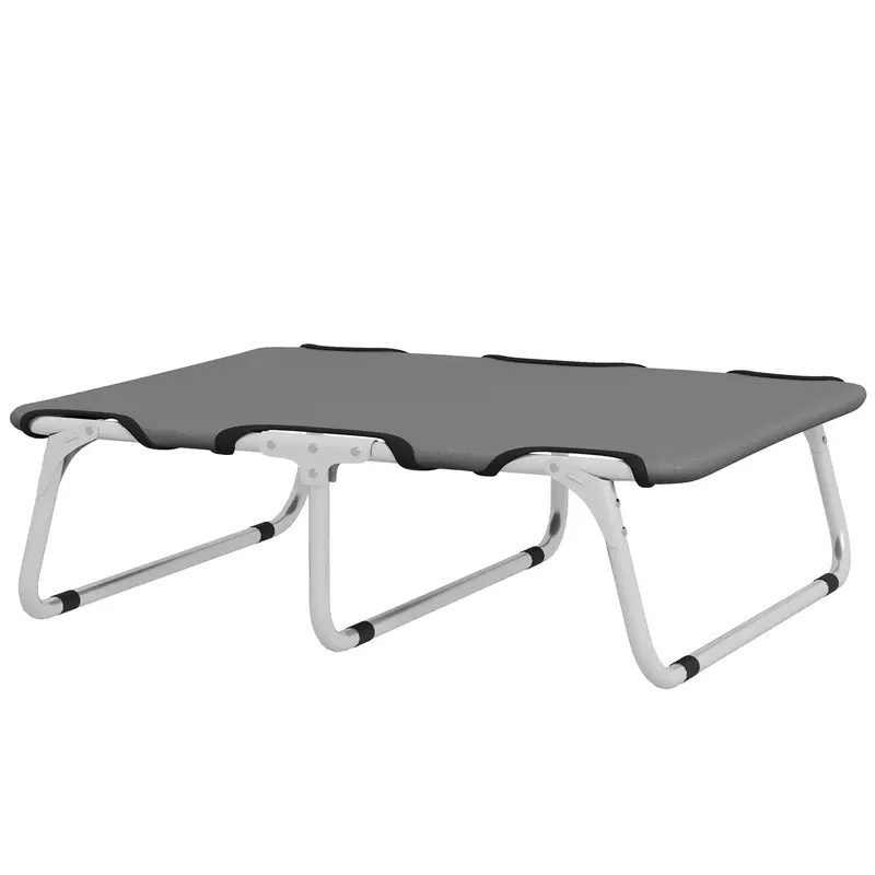 Hundebett klappbar robust & komfortabel bis 10kg Grau, 71x58x20cm