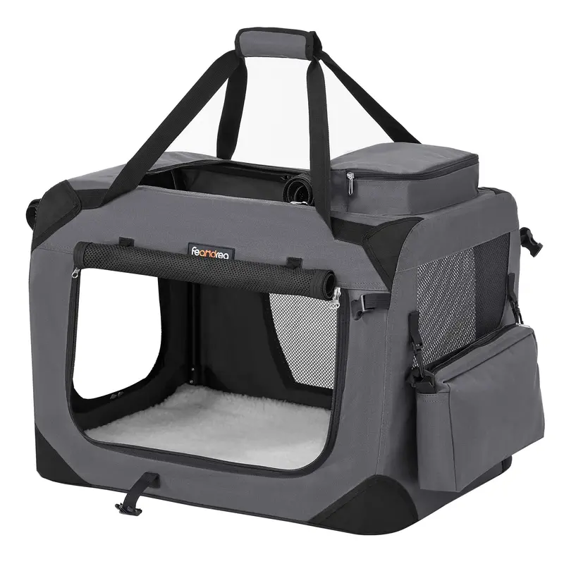 Hundebox, Grau, L 60 x B 42 x H 42 cm