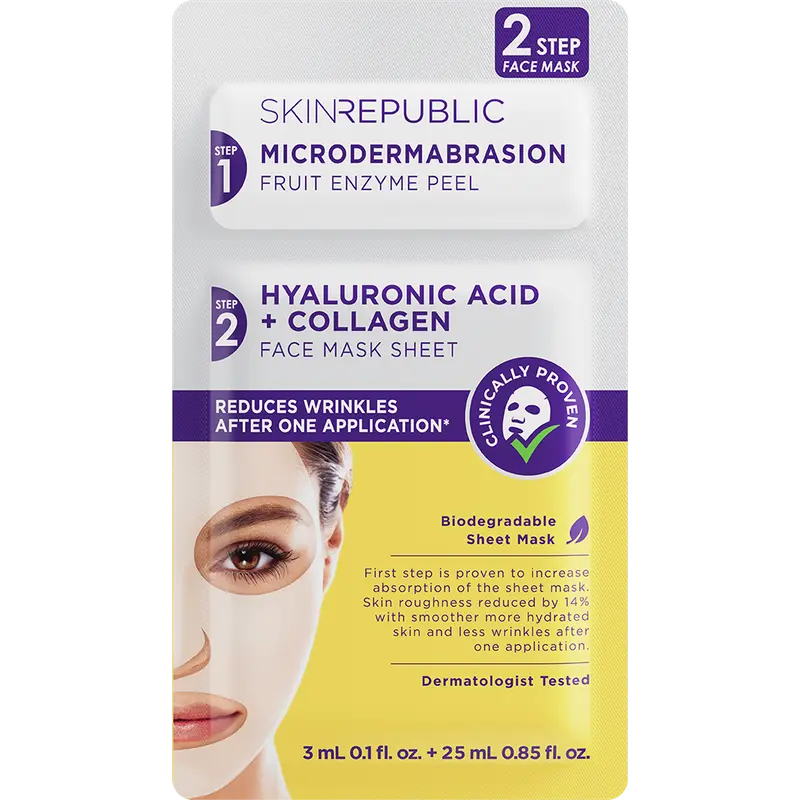 Hyaluronsäure + Kollagen 2-Step Tuchmaske