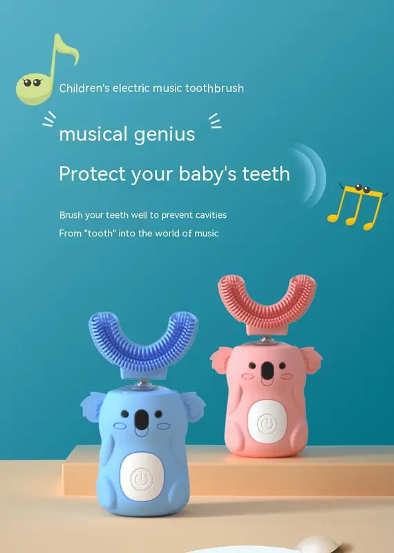 Intelligente Kinder-Zahnbürste mit Musik & Sprachführung
