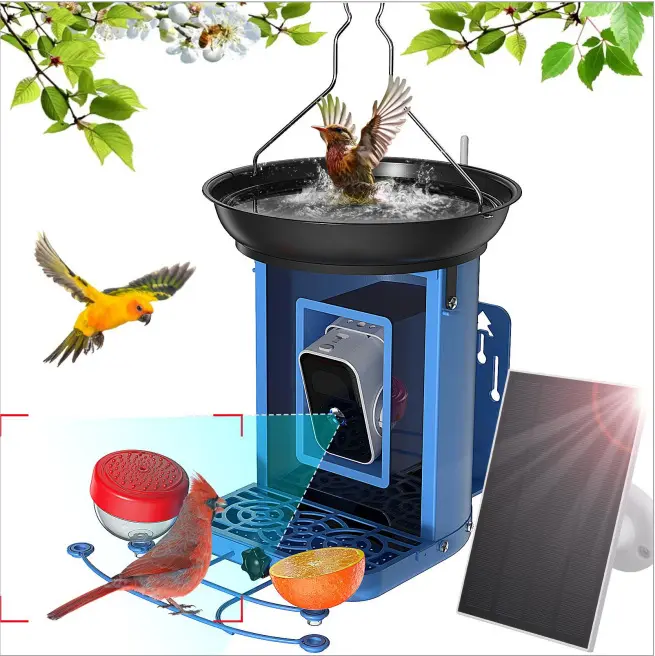 Intelligente Vogel-Futterstelle mit Solar