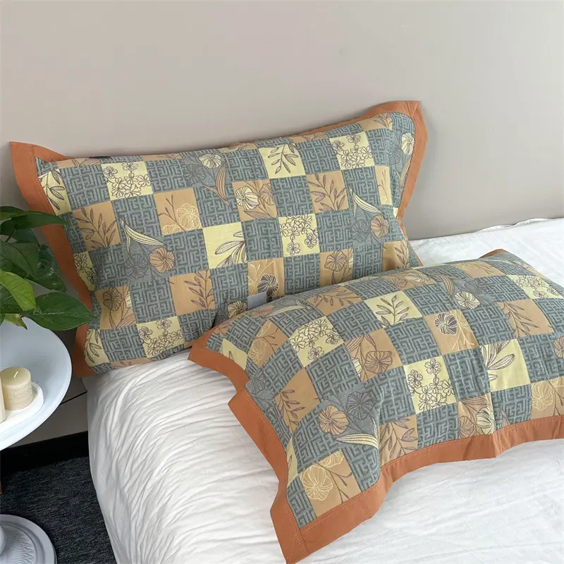 Jacquard Baumwoll-Kissenbezüge (2er-Set)