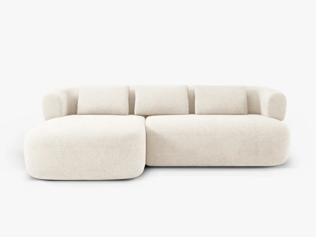 Jenny Boucle Ecksofa links 5 Sitzer