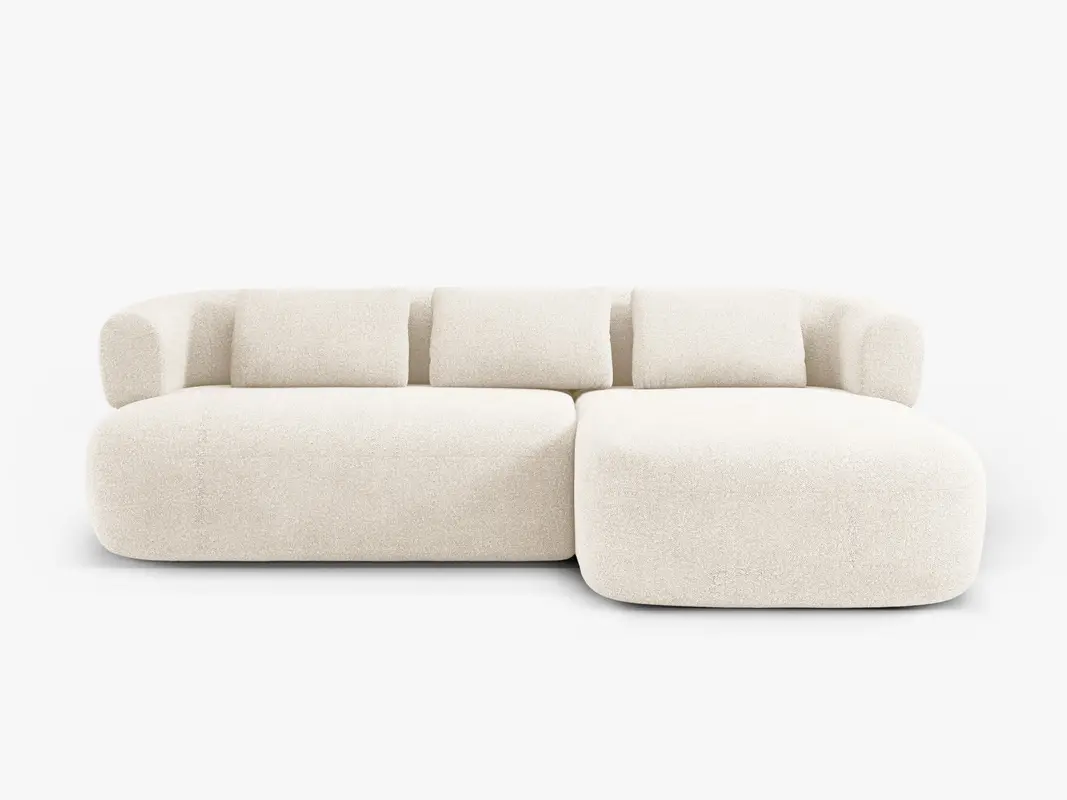 Jenny Boucle Ecksofa rechts 5 Sitzer