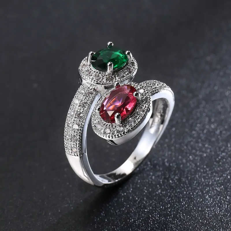 Jewelry Halo Zircon Ring For Women