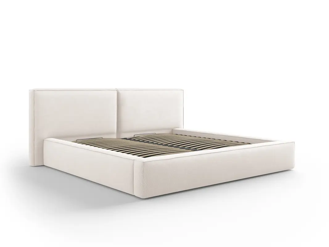 Jodie Bett mit Stauraumfunktion mit doppeltem Headboard 200cm