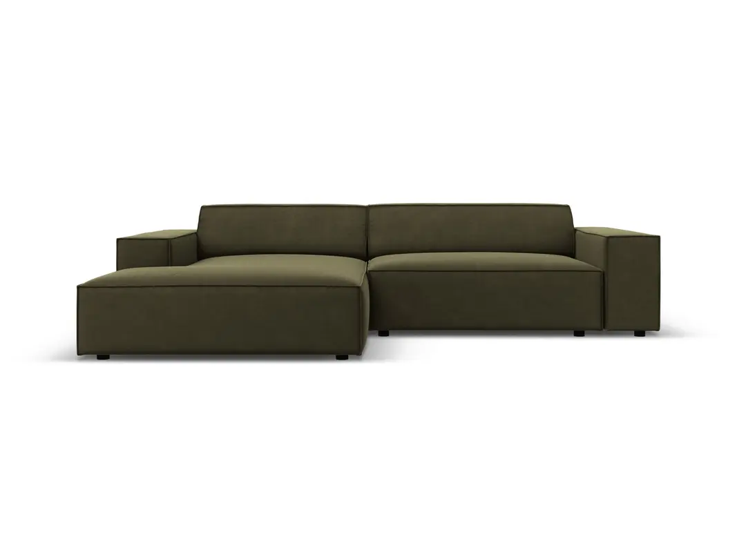 Jodie Velour modulares Ecksofa links 3 Sitzer
