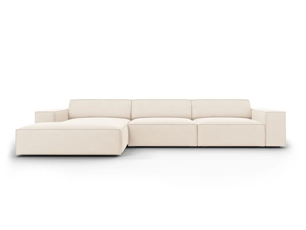 Jodie Velour modulares Ecksofa links 4 Sitzer