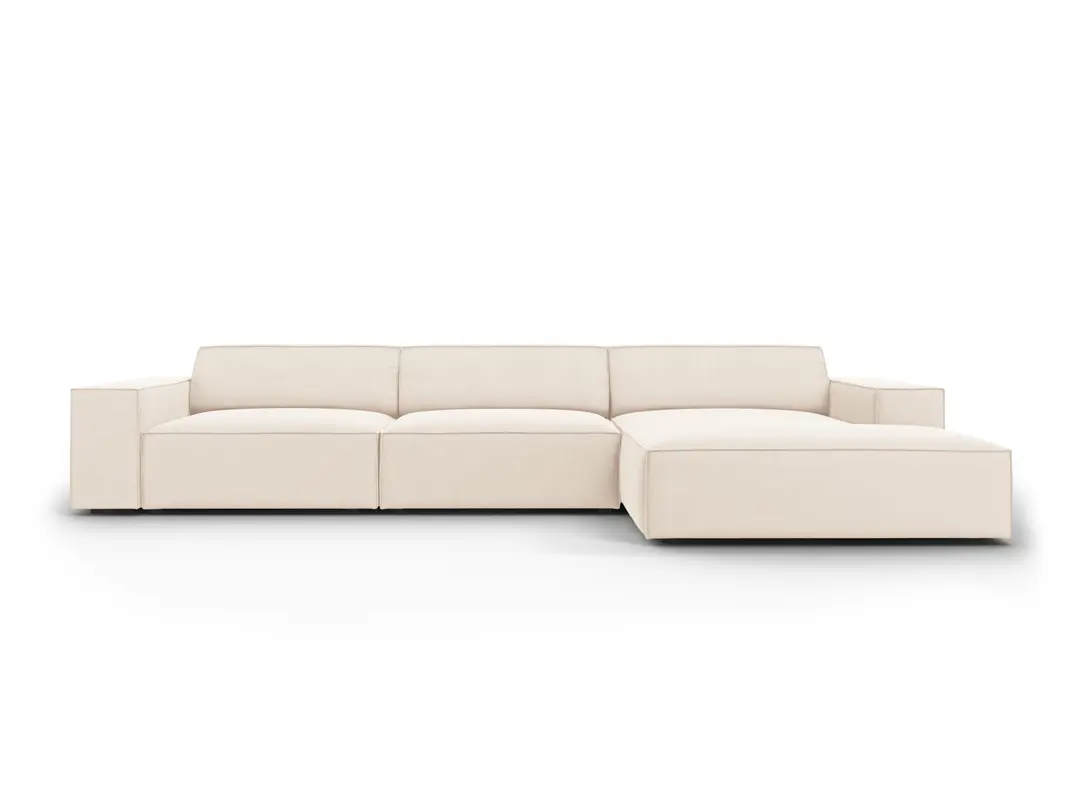 Jodie Velour modulares Ecksofa rechts 4 Sitzer