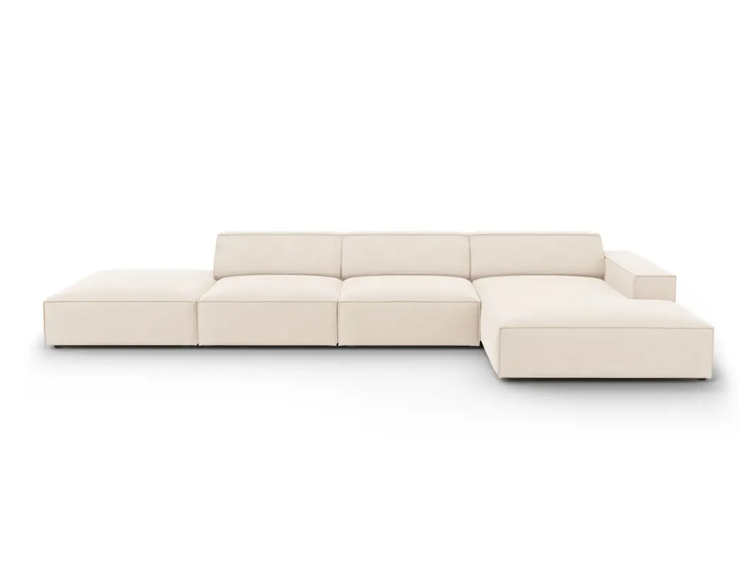 Jodie Velour modulares Ecksofa rechts 5 Sitzer