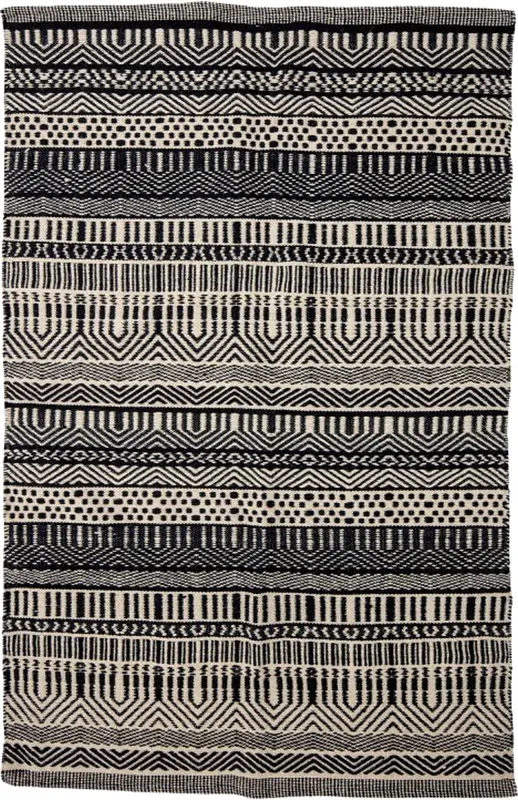 Joob Teppich, Schwarz, Wolle