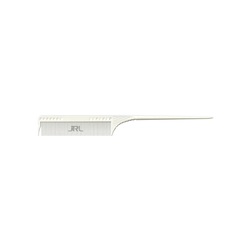 JRL Professional Fine Teeth Tail Comb 8.5" Weiss