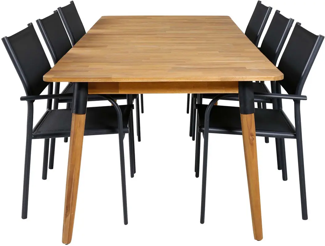 Julian Outdoor-Tischset + Santorini 210cm/6St.