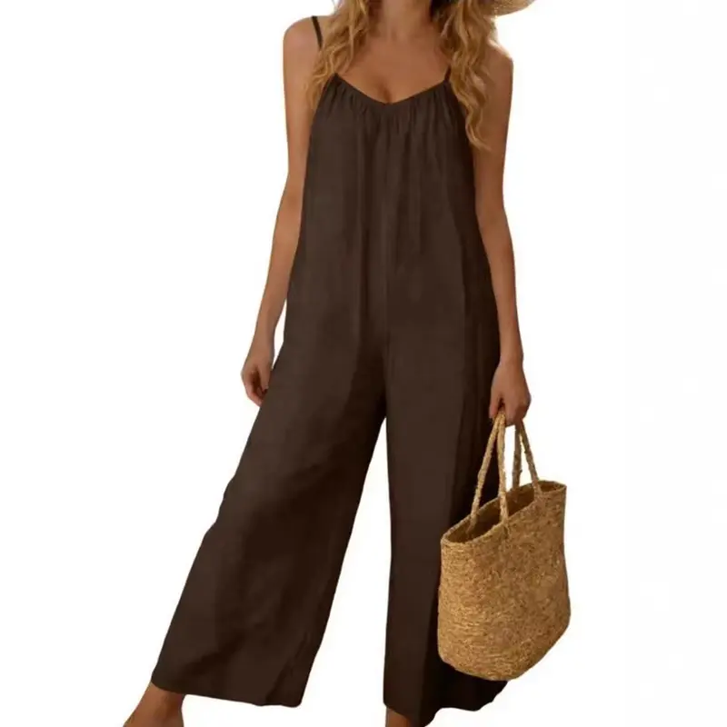 Jumpsuit mit verstellbaren Trägern und Taschen
